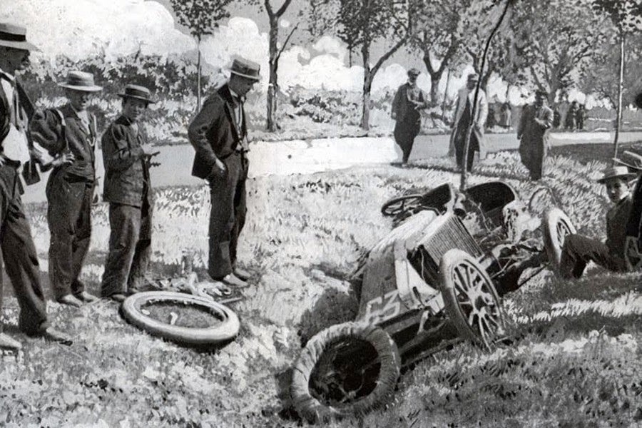 El accidente de Marcel Renault fue mortal.