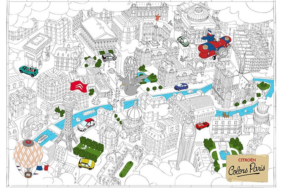 París se transforma en la Ciudad del Color con esta plantilla propuesta por Citroën.