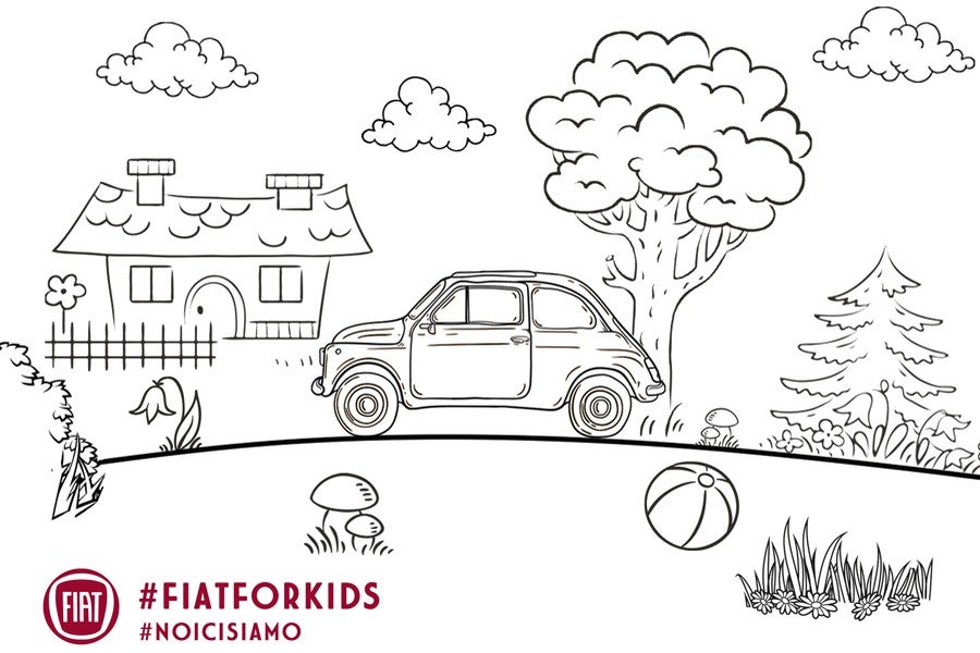 FIAT nos propone colorear todas las generaciones del 500.
