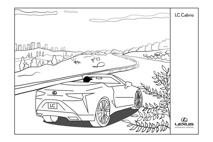 Podrás colorear toda la gama híbrida de Lexus a tu antojo.