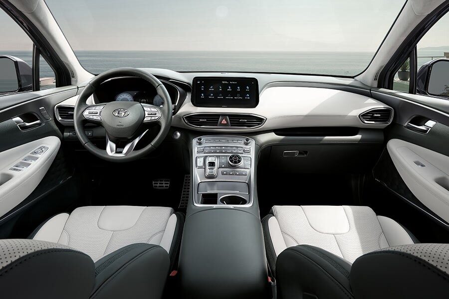 El Hyundai Santa Fe 2020 cambia la palanca del cambio por botones.