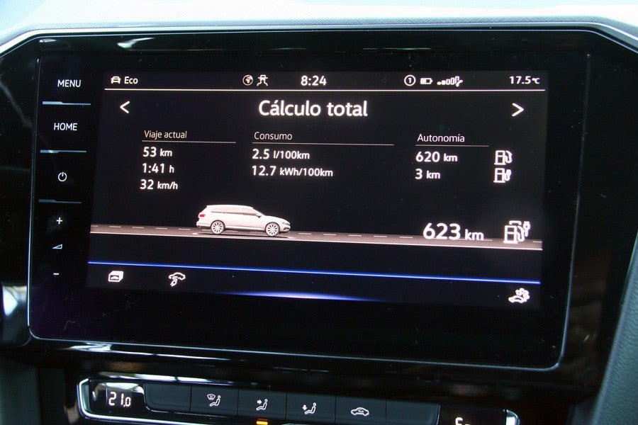 Es posible realizar consumos muy contenidos con este Passat Variant GTE.
