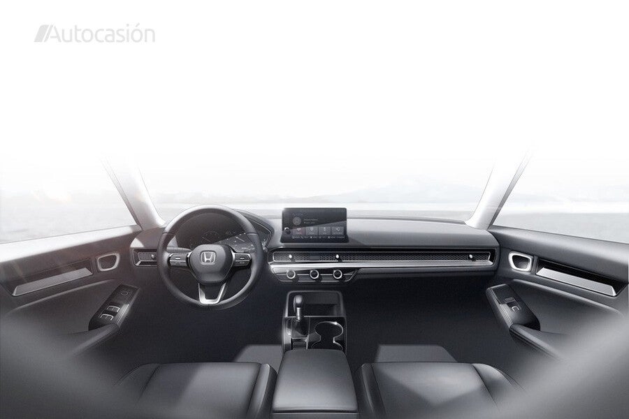 El interior luce un aspecto minimalista… al menos en su boceto.
