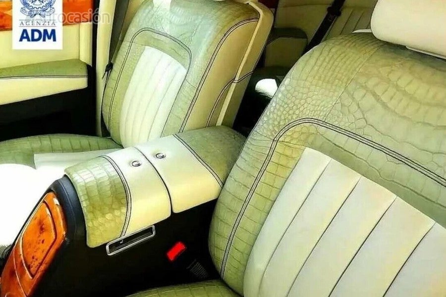 Interior del Rolls-Royce incautado por las autoridades