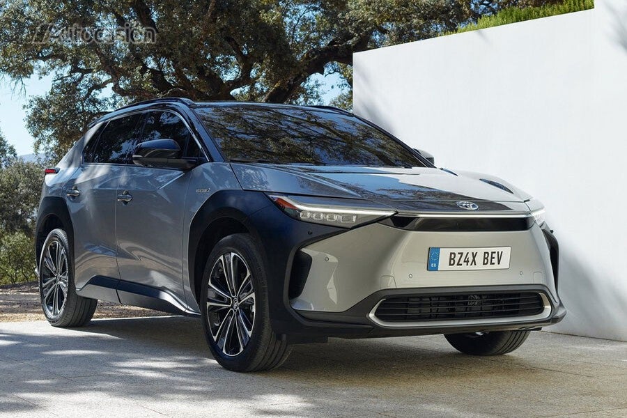 La silueta exterior del Toyota bz4X 2022 es imponente.