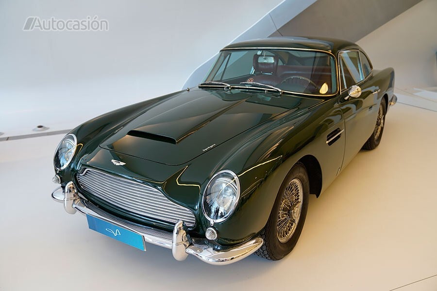 An Aston Martin DB5, James Bond's car, is on display in Mobility City.