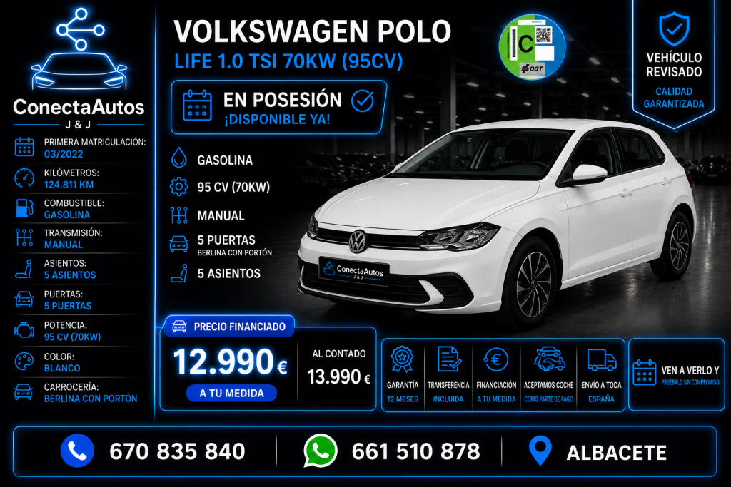 VOLKSWAGEN Polo Polo 1.0 TSI Life 70kW