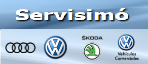 Logo SERVISIMÒ, concesionario oficial Volkswagen