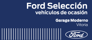 Logo FORD GARAJE MODERNO, concesionario oficial Ford
